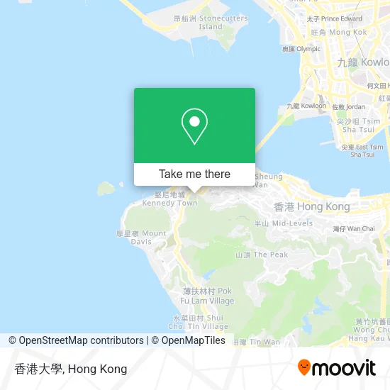 香港大學 map