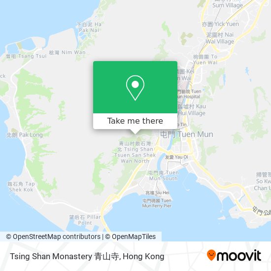 Tsing Shan Monastery 青山寺 map