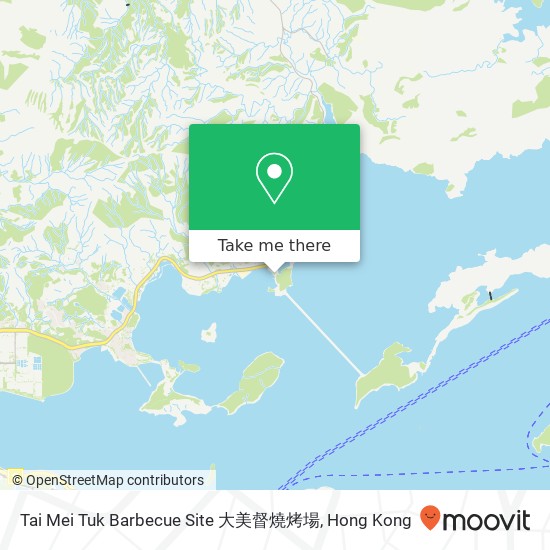 Tai Mei Tuk Barbecue Site 大美督燒烤場地圖