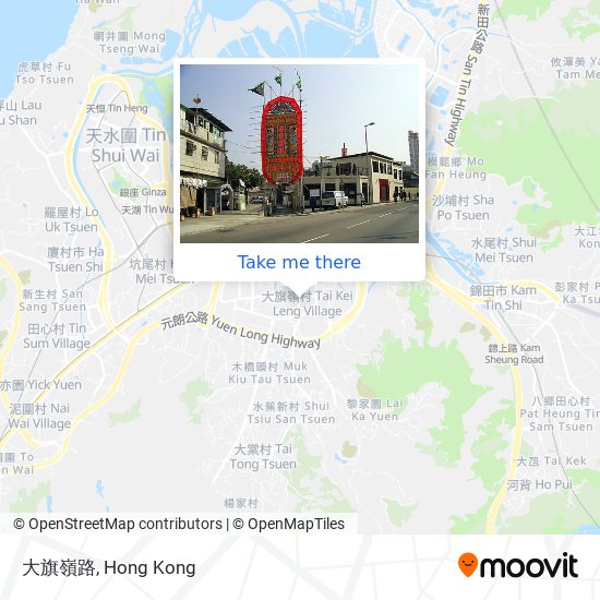 大旗嶺路地圖