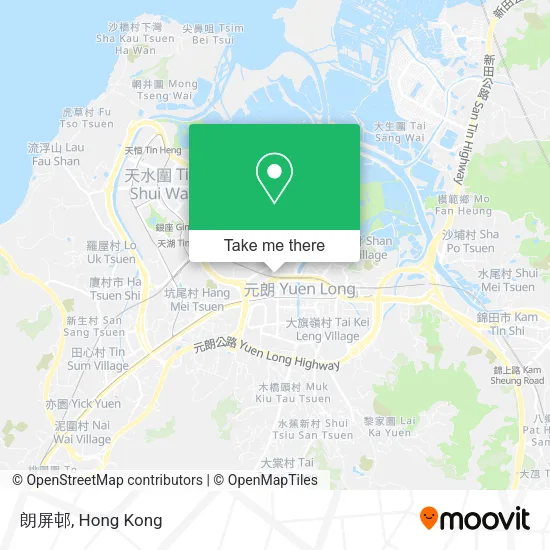 朗屏邨 map