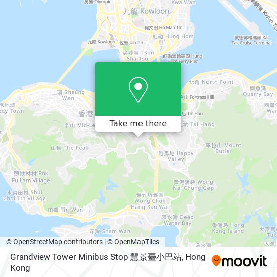 Grandview Tower Minibus Stop 慧景臺小巴站地圖