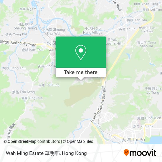 Wah Ming Estate 華明邨地圖