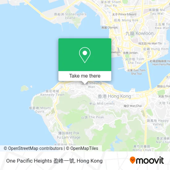 One Pacific Heights 盈峰一號 map