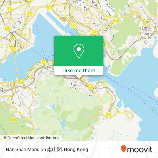 Nan Shan Mansion 南山閣 map
