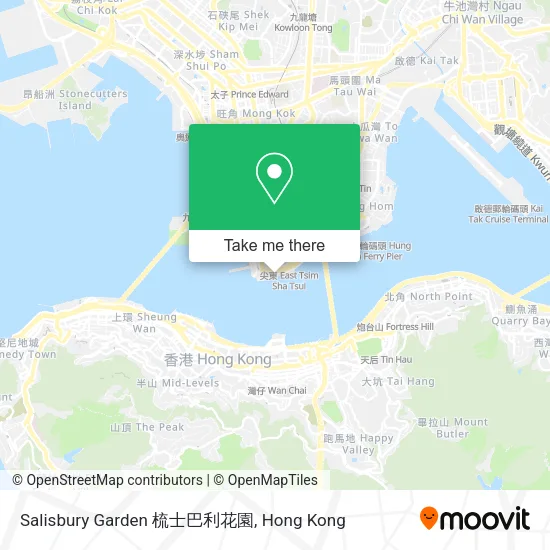 Salisbury Garden 梳士巴利花園地圖