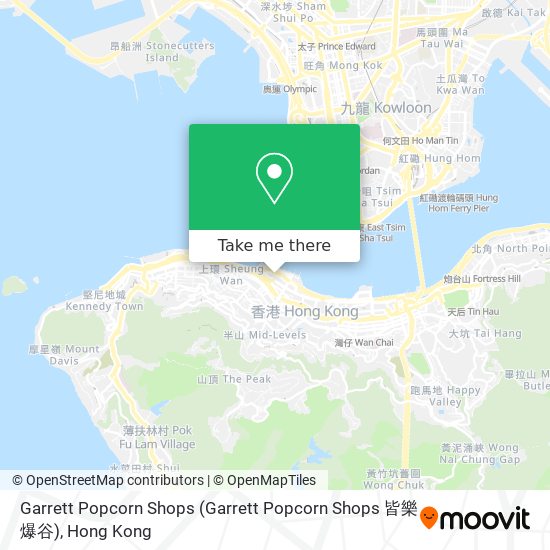 Garrett Popcorn Shops map