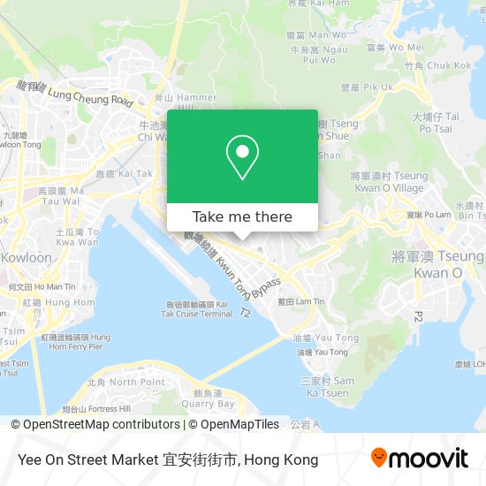 Yee On Street Market 宜安街街市 map