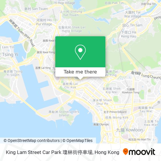 King Lam Street Car Park 瓊林街停車場 map
