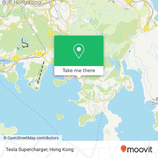 Tesla Supercharger地圖