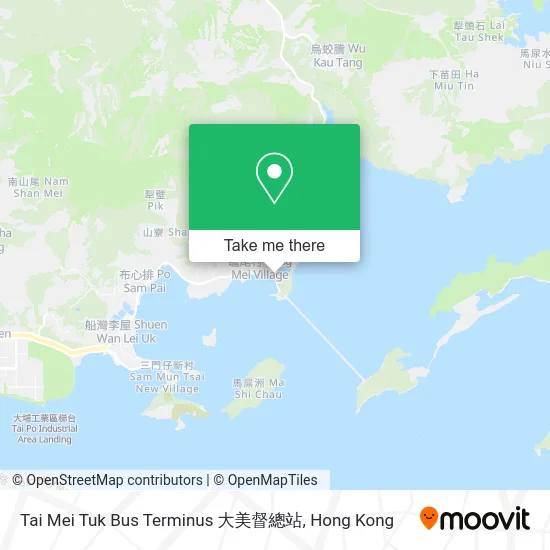 Tai Mei Tuk Bus Terminus 大美督總站 map