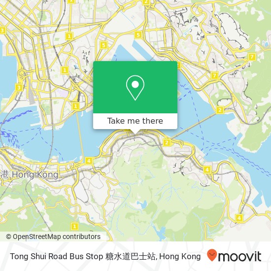 Tong Shui Road Bus Stop 糖水道巴士站地圖