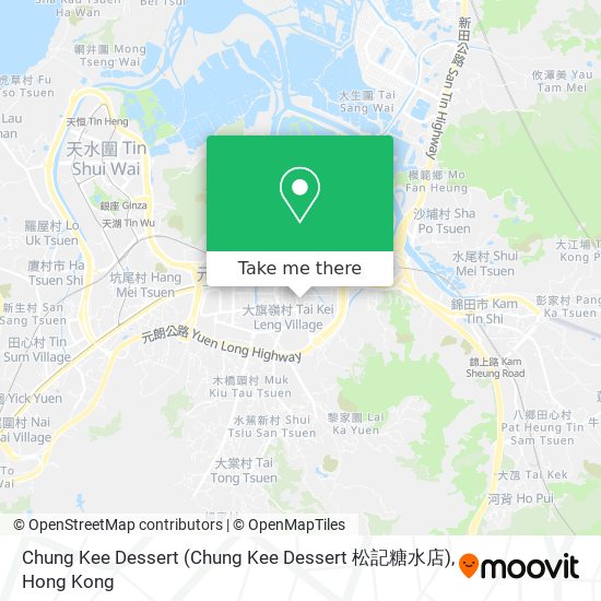 Chung Kee Dessert map