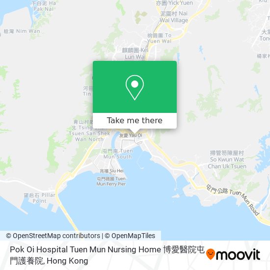 Pok Oi Hospital Tuen Mun Nursing Home 博愛醫院屯門護養院 map