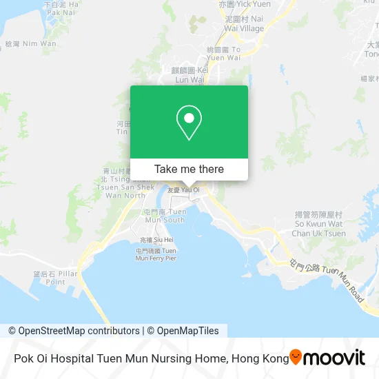 Pok Oi Hospital Tuen Mun Nursing Home 博愛醫院屯門護養院 map