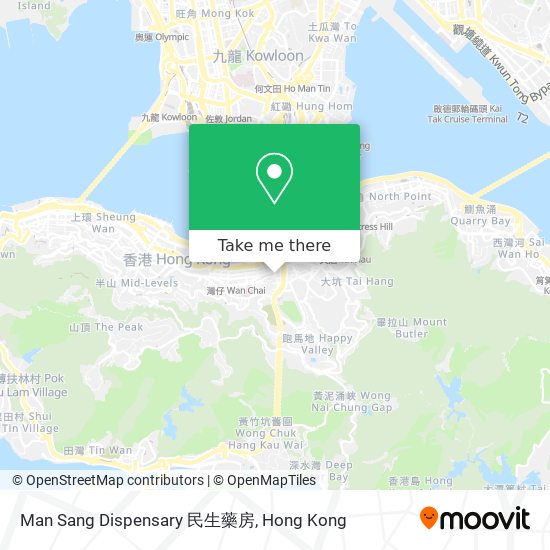 Man Sang Dispensary 民生藥房 map