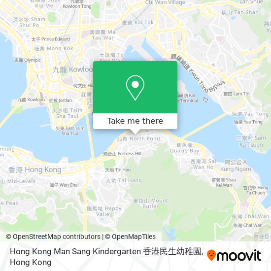 Hong Kong Man Sang Kindergarten 香港民生幼稚園 map
