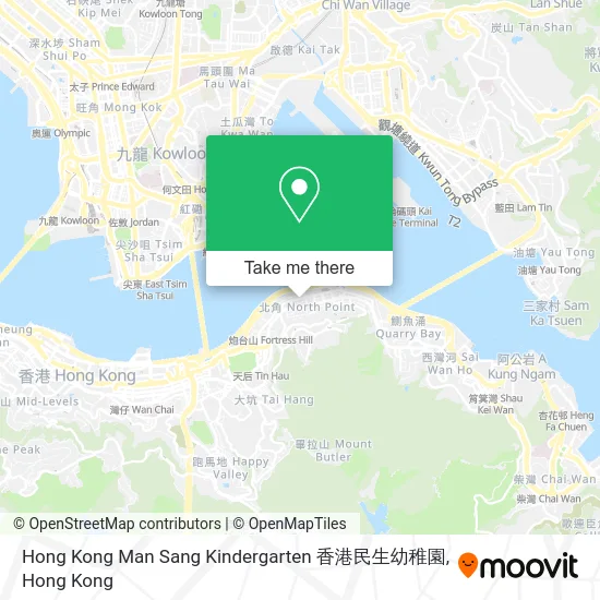 Hong Kong Man Sang Kindergarten 香港民生幼稚園 map