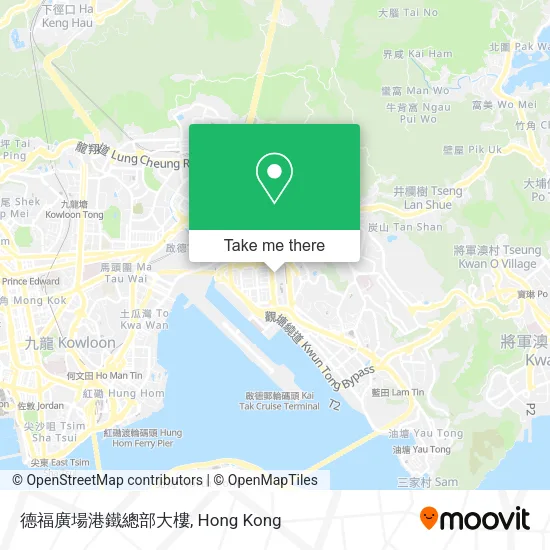 德福廣場港鐵總部大樓地圖