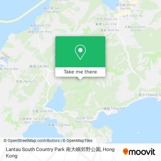 Lantau South Country Park 南大嶼郊野公園 map