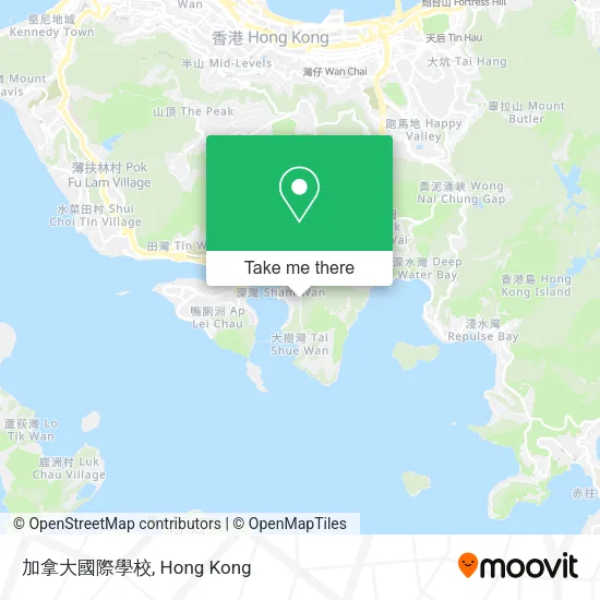 加拿大國際學校地圖
