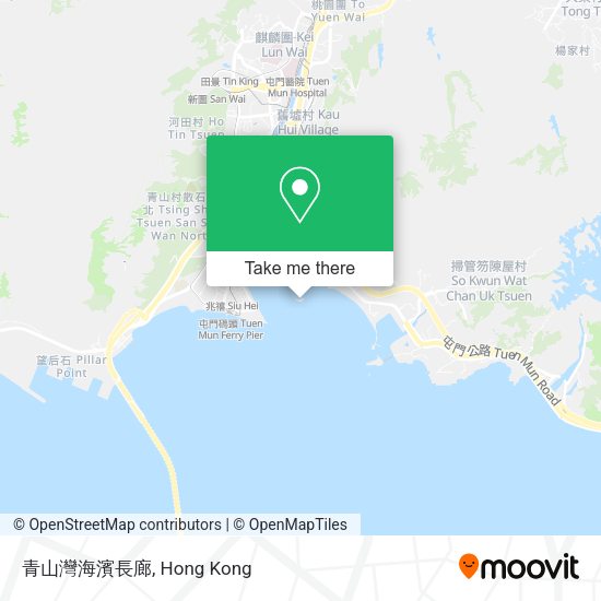 青山灣海濱長廊地圖