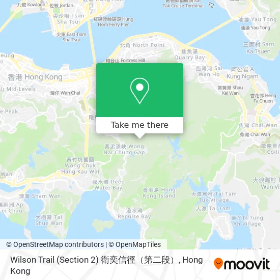 Wilson Trail (Section 2) 衛奕信徑（第二段）地圖