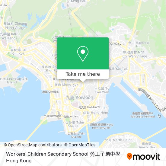Workers' Children Secondary School 勞工子弟中學 map
