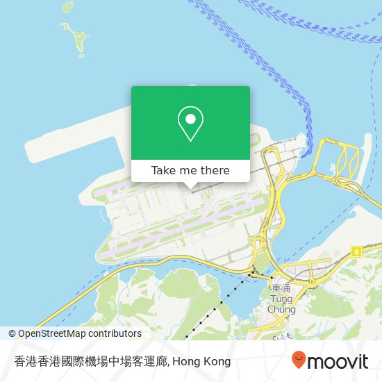 香港香港國際機場中場客運廊 map