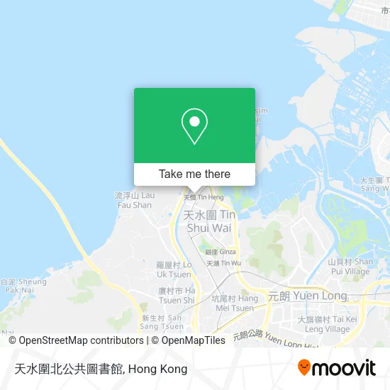 天水圍北公共圖書館地圖