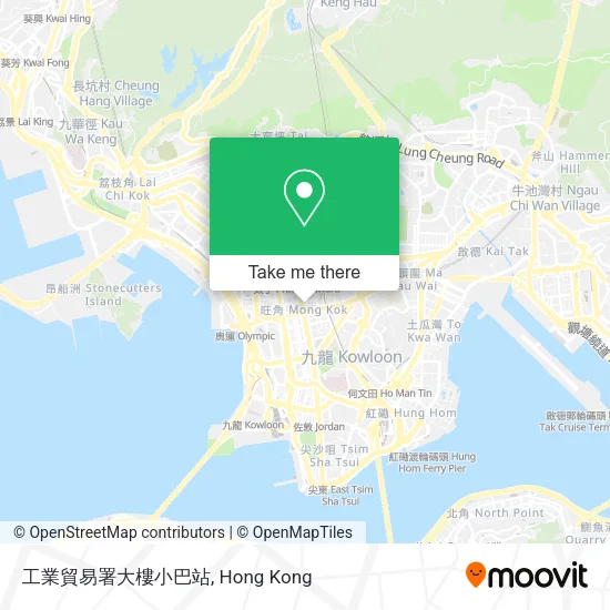 工業貿易署大樓小巴站地圖