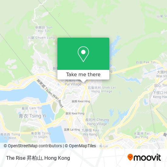 The Rise 昇柏山 map