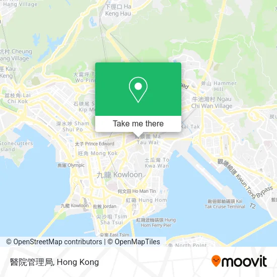 醫院管理局地圖