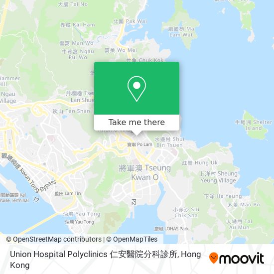 Union Hospital Polyclinics 仁安醫院分科診所地圖