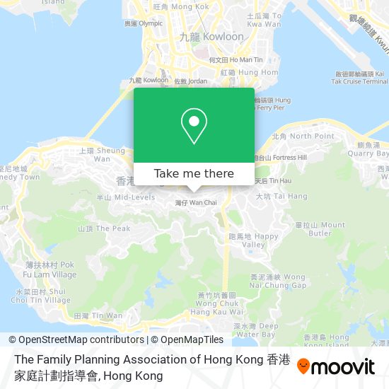 The Family Planning Association of Hong Kong 香港家庭計劃指導會地圖