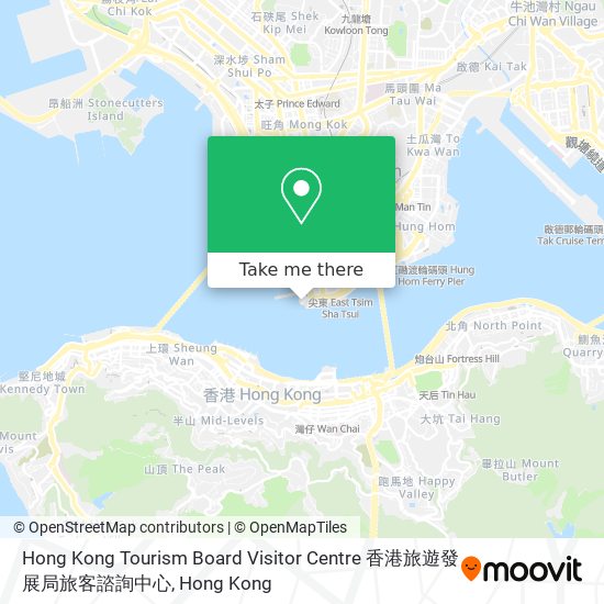 Hong Kong Tourism Board Visitor Centre 香港旅遊發展局旅客諮詢中心 map