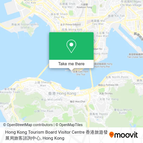 Hong Kong Tourism Board Visitor Centre 香港旅遊發展局旅客諮詢中心 map