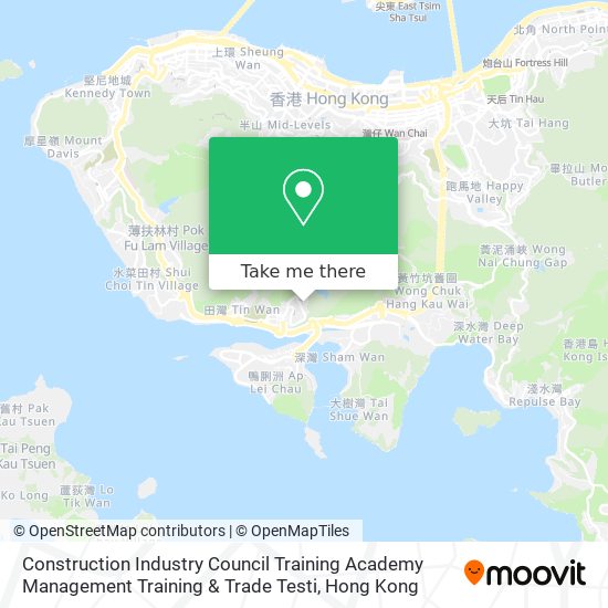Construction Industry Council Training Academy Management Training & Trade Testi map