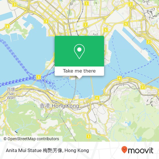 Anita Mui Statue 梅艷芳像 map