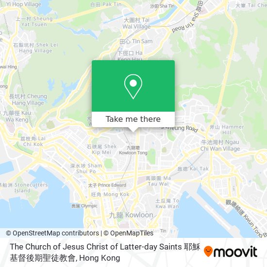 The Church of Jesus Christ of Latter-day Saints 耶穌基督後期聖徒教會 map