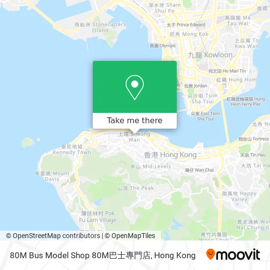 80M Bus Model Shop 80M巴士專門店地圖