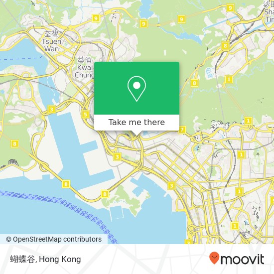 蝴蝶谷 map