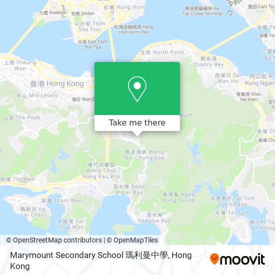 Marymount Secondary School 瑪利曼中學 map