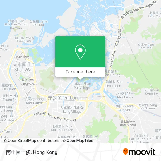 南生圍士多地圖