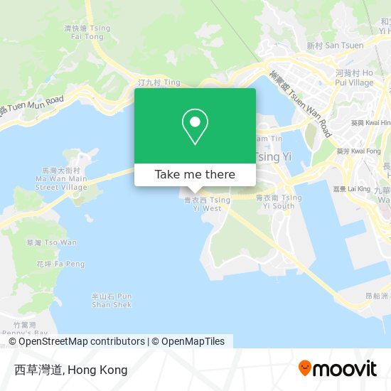 西草灣道 map