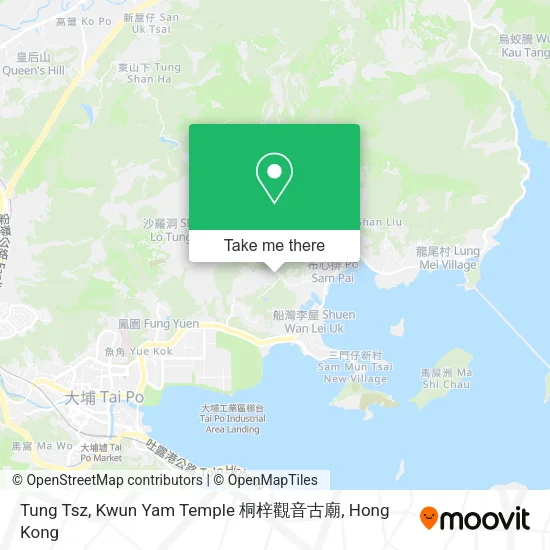 Tung Tsz, Kwun Yam Temple 桐梓觀音古廟地圖