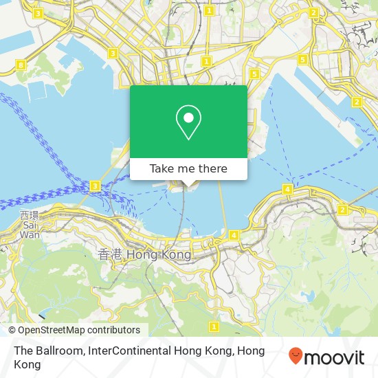 The Ballroom, InterContinental Hong Kong map