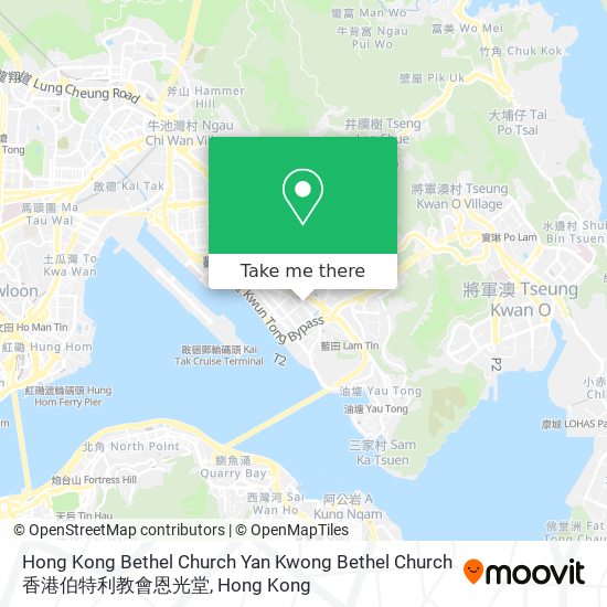 Hong Kong Bethel Church Yan Kwong Bethel Church 香港伯特利教會恩光堂 map