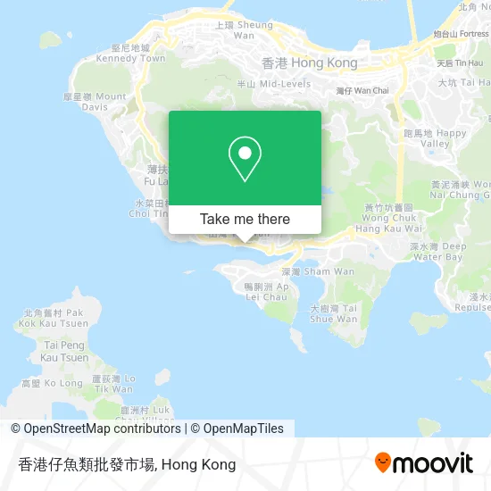 香港仔魚類批發市場 map