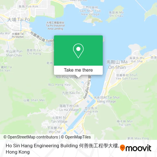 Ho Sin Hang Engineering Building 何善衡工程學大樓地圖